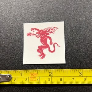 New Temporary fireball Tattoo